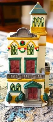 Christmas Village Porcelain 9 Buildings