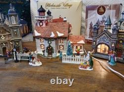 Christmas Village Set Of 3 Spec. Edit. With BONUS figurines