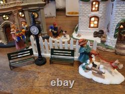 Christmas Village Set Of 3 Spec. Edit. With BONUS figurines