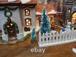 Christmas Village Set Of 3 Spec. Edit. With BONUS figurines