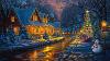 Christmas Village Winter Ambience Soothing U0026 Relaxing Christmas Music Christmas