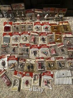 Christmas Village lot of 45 Accessories Figurines Trees Lemax Brand New