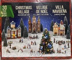 Christmas Village with Lights and Music Village 30 Pc Set Holiday (see Details)