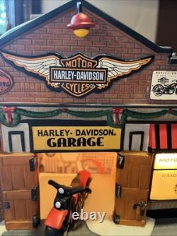 Christmas in the City Series Harley-Davidson Garage Introduced 2013 Retired 2014