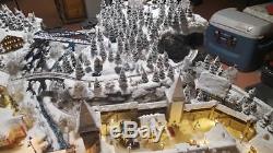 Christmas model train diorama