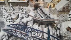 Christmas model train diorama
