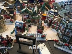 Christmas village by Cobblestone -2005 complete set with several bonus pieces