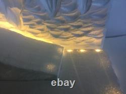 Christmas village display Platform IlluminatesW Led For Lemax Dept 56 North Pole