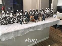 Christmas village display mountain backdrop 6 Feet LongFor Lemax Dept 56 Dickens