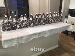 Christmas village display mountain backdrop 6 Feet LongFor Lemax Dept 56 Dickens