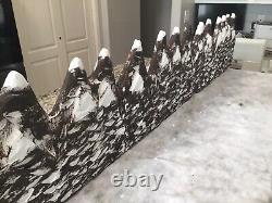 Christmas village display mountain backdrop 6 Feet LongFor Lemax Dept 56 Dickens