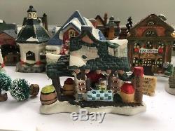 Cobblestone Christmas Village Houses collection and Accessories