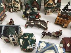 Cobblestone Christmas Village Houses collection and Accessories