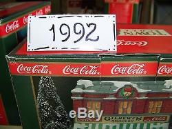Coca Cola Town Square Village Complete 1992 Set with boxes
