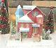 Cody Foster Christmas Country Red House & Deer Putz Lighted New