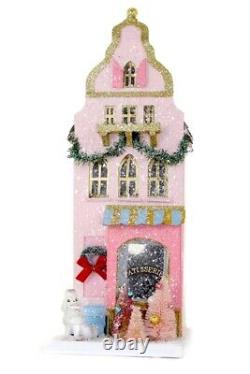 Cody Foster Christmas Light Up Glitter House, Patisserie #HOU-326