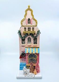 Cody Foster Christmas Light Up Glitter House, Patisserie #HOU-326