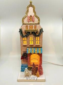 Cody Foster Christmas Light Up Glitter House, Patisserie #HOU-326