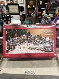 Costco Kirkland Christmas 36 Piece Lighted Porcelain Village Set 59979 Vintage