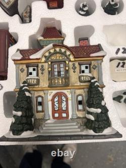 Costco Kirkland Christmas 36 Piece Lighted Porcelain Village Set 59979 Vintage