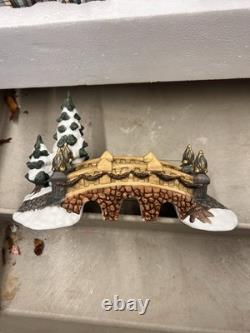 Costco Kirkland Christmas 36 Piece Lighted Porcelain Village Set 59979 Vintage