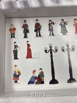 Costco Kirkland Christmas 36 Piece Lighted Porcelain Village Set 59979 Vintage