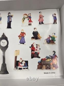 Costco Kirkland Christmas 36 Piece Lighted Porcelain Village Set 59979 Vintage