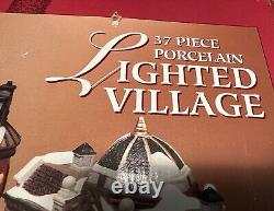 Costco Kirkland Lighted Village & Train 37 Pieces #59979 EUC