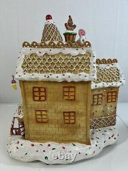 Cracker Barrel Fiber Optic Gingermint Gingerbread House Christmas Village Works