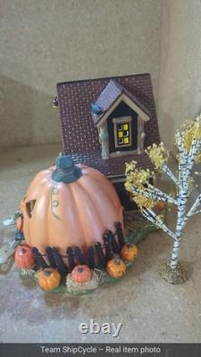 DEFECTIVE Dept 56 Jacks Pumpkin Carving Studio Snow Village Halloween 54 G3D