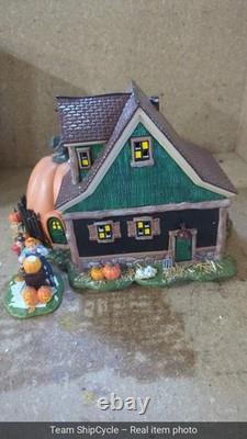 DEFECTIVE Dept 56 Jacks Pumpkin Carving Studio Snow Village Halloween 54 G3D