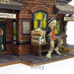 DEPARTMENT 56 HALLOWEEN RICKETY RAILROAD STATION 10TH ANNIVERSARY Tested/Works