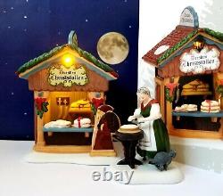 DEPT 56 Alpine Village CHRISTMAS MARKET, HOLIDAY BREAD BOOTH! Europe, Rare