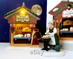 DEPT 56 Alpine Village CHRISTMAS MARKET, HOLIDAY BREAD BOOTH! Europe, Rare