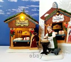 DEPT 56 Alpine Village CHRISTMAS MARKET, HOLIDAY BREAD BOOTH! Europe, Rare