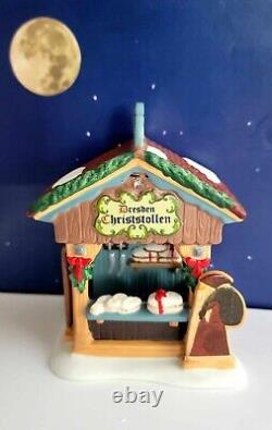 DEPT 56 Alpine Village CHRISTMAS MARKET, HOLIDAY BREAD BOOTH! Europe, Rare
