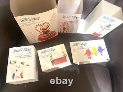 DEPT 56 BRITE LITE PARADE banner snowflake snowman Santa marching bulb pepermint