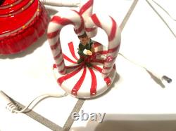 DEPT 56 BRITE LITE PARADE banner snowflake snowman Santa marching bulb pepermint