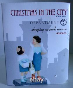 DEPT 56 Christmas In The City SHOPPING ON PARK AVENUE #4056629 BRAND NEW