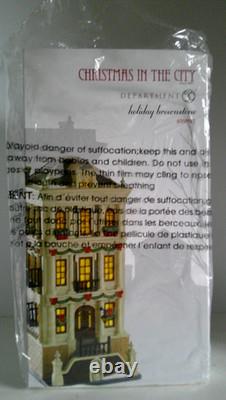 DEPT 56 Christmas in the City HOLIDAY BROWNSTONE #4050913 NEW & RARE