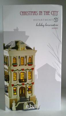 DEPT 56 Christmas in the City HOLIDAY BROWNSTONE #4050913 NEW & RARE