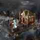 DEPT 56 Dickens Village CHRISTMAS CAROL CEMETERY SET! Lights, Ebenezer Scrooge