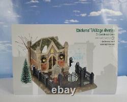 DEPT 56 Dickens Village CHRISTMAS CAROL CEMETERY SET! Lights, Ebenezer Scrooge