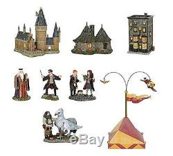 DEPT 56 HARRY POTTER Village Bundle HOGWARTS Great Hall & Tower/WAND SHOP/HUT