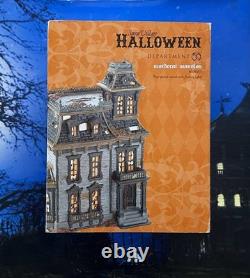 DEPT 56 Halloween MORDECAI MANSION! Haunted, Spooky, Scary, Sounds! Cool lights