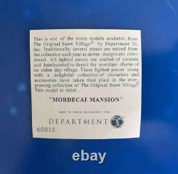 DEPT 56 Halloween MORDECAI MANSION! Haunted, Spooky, Scary, Sounds! Cool lights