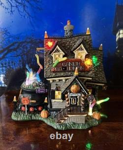 DEPT 56 Halloween THE CANDY CAULDRON! Perfect, Complete with 5 worms and 2 signs