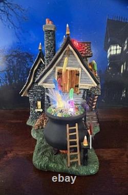 DEPT 56 Halloween THE CANDY CAULDRON! Perfect, Complete with 5 worms and 2 signs