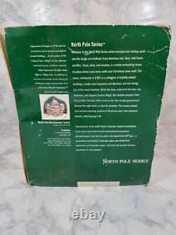 DEPT 56 NORTH POLE NORTH POLE BOARD GAMES FACTORY LIGHTED 2005 Retired