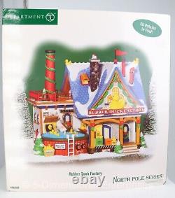 DEPT 56 North Pole Series RUBBER DUCK FACTORY Lighted #799920 2007 NIB RARE